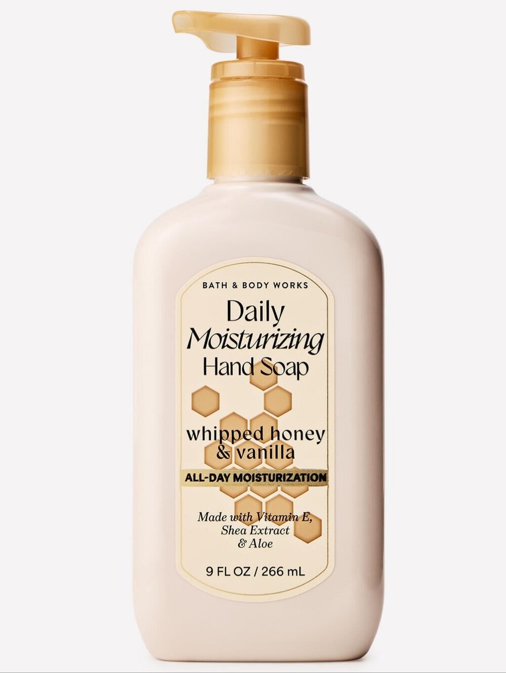 Bath & Body Works Whipped Honey & Vanilla Daily Moisturizing Hand Soap 8oz NEW